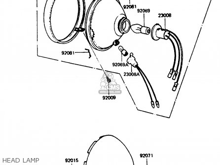HEAD LAMP - KC100C5 1987 USA
