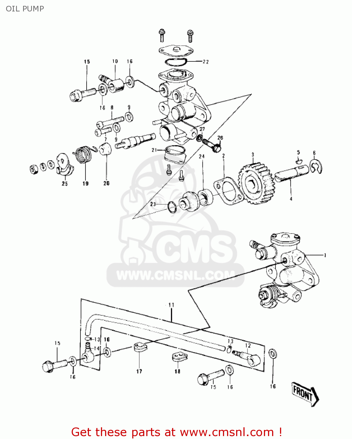 OIL PUMP KD100-M1 1976 CANADA