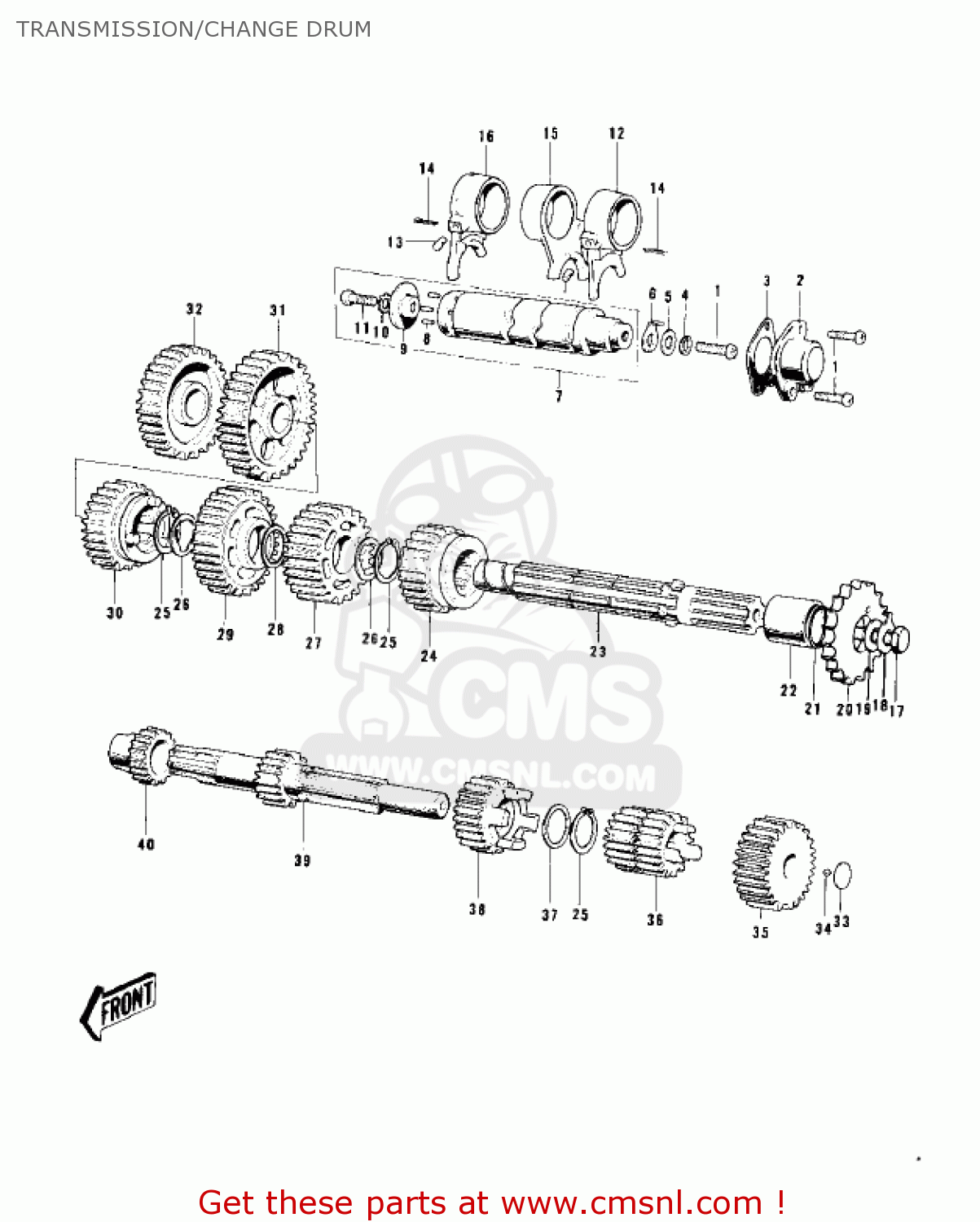 TRANSMISSION/CHANGE DRUM KD100-M1 1976 CANADA