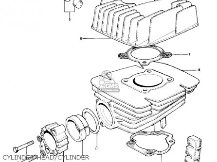 CYLINDER HEAD/CYLINDER - KD100-M1 1976 CANADA