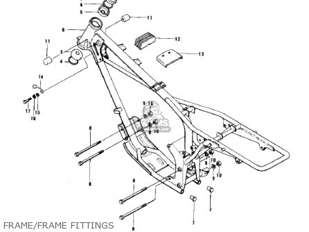 FRAME/FRAME FITTINGS - KD100-M1 1976 CANADA