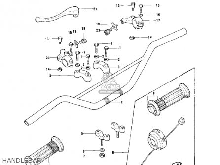 HANDLEBAR - KD100-M1 1976 CANADA