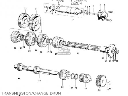 TRANSMISSION/CHANGE DRUM - KD100-M3 1977 CANADA