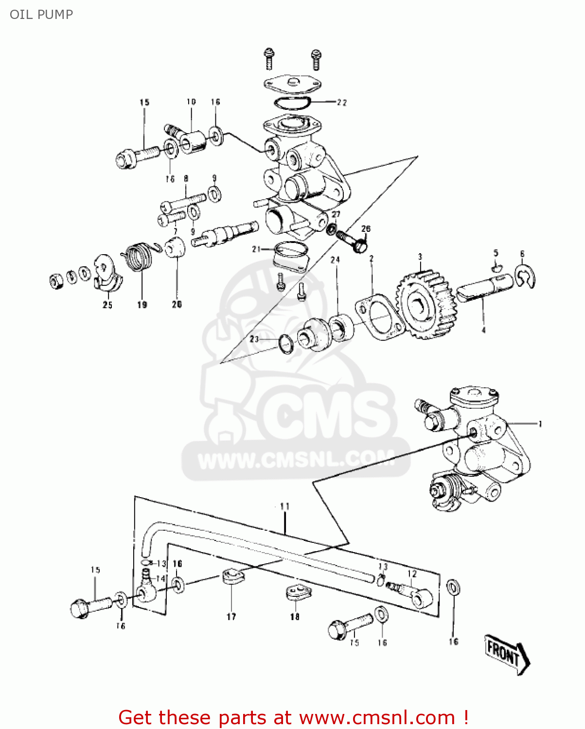 OIL PUMP KD100-M3 1978 CANADA
