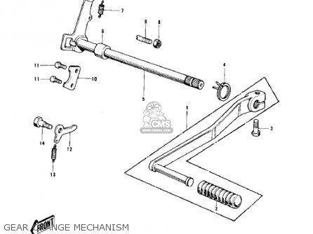 GEAR CHANGE MECHANISM - KD100-M3 1978 CANADA