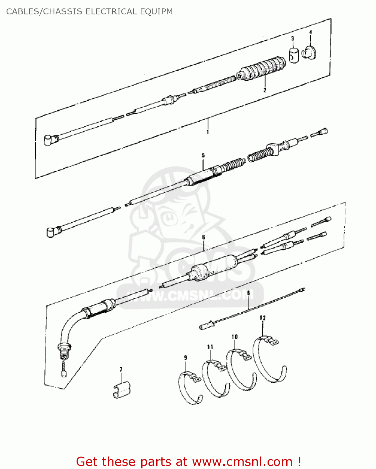 CABLES/CHASSIS ELECTRICAL EQUIPM KD100-M4 1979 CANADA