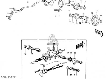 OIL PUMP - KD125-A3 1977 USA CANADA