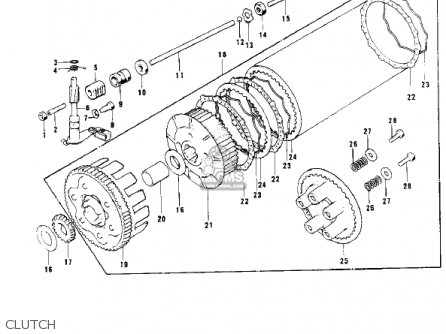 CLUTCH - KD125-A3 1977 USA CANADA