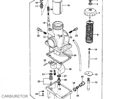 CARBURETOR - KD125-A5 1979 USA CANADA