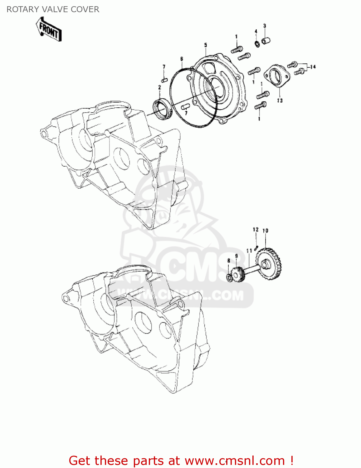 ROTARY VALVE COVER KD175-A1 1976 CANADA