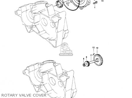ROTARY VALVE COVER - KD175-A1 1976 CANADA