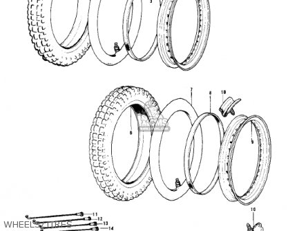 WHEELS/TIRES - KD175-A1 1976 CANADA