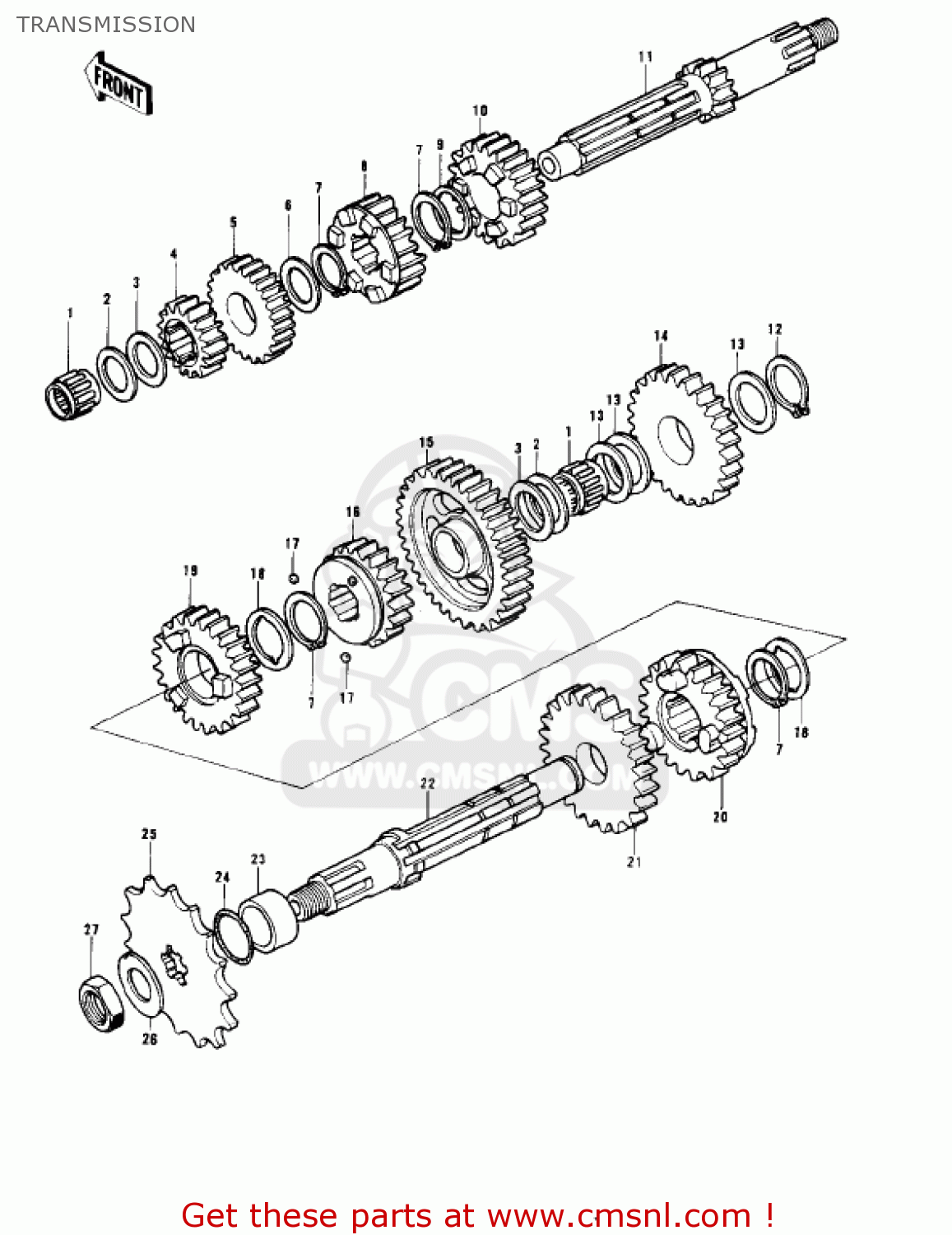 TRANSMISSION KD175-A2 1977 CANADA
