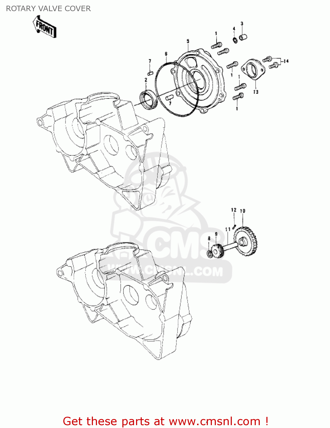 ROTARY VALVE COVER KD175-A2 1977 CANADA