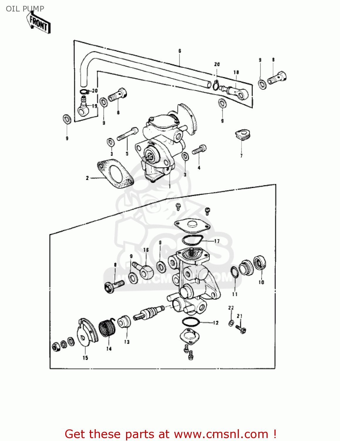 OIL PUMP KD175-A2 1977 CANADA
