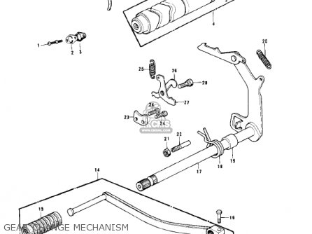 GEAR CHANGE MECHANISM - KD175-A2 1977 CANADA