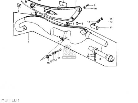 MUFFLER - KD175-A2 1977 CANADA