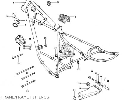 FRAME/FRAME FITTINGS - KD175-A2 1977 CANADA