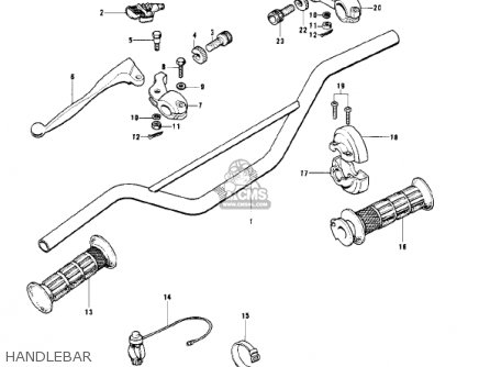 HANDLEBAR - KD175-A2 1977 CANADA