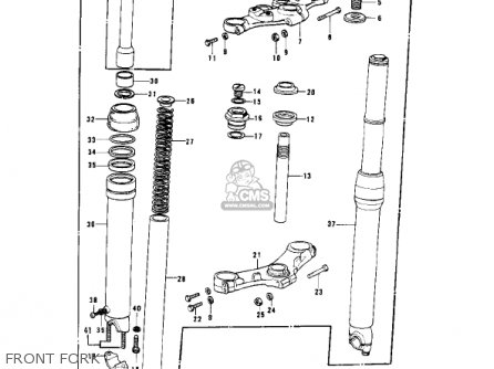 FRONT FORK - KD175-A2 1977 CANADA