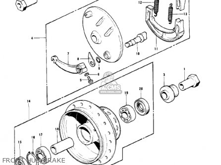 FRONT HUB/BRAKE - KD175-A2 1977 CANADA