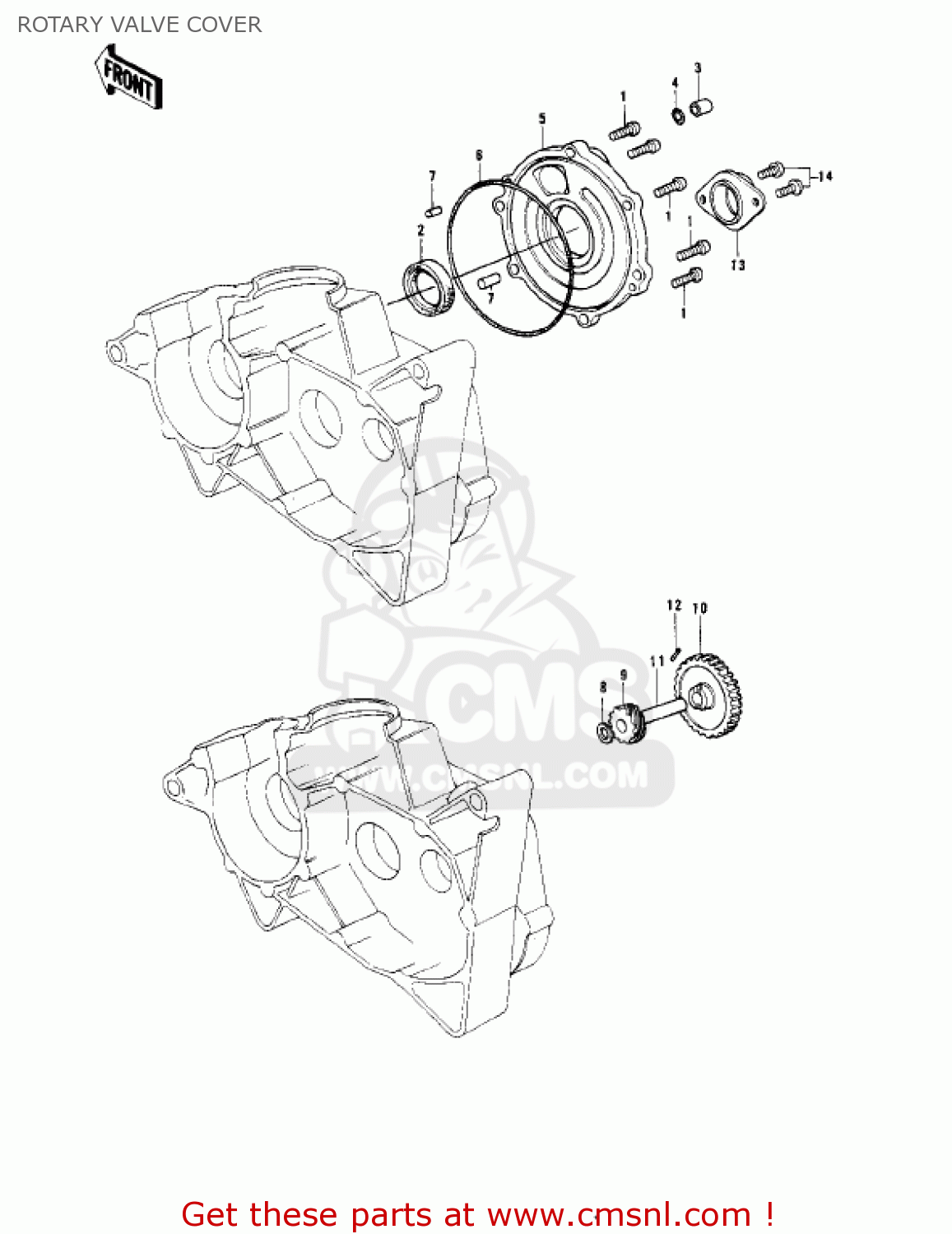 ROTARY VALVE COVER KD175-A3 1978 CANADA