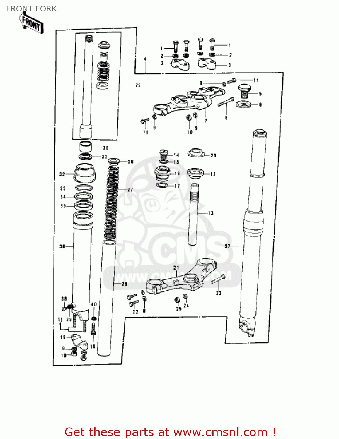 FRONT FORK KD175-A3 1978 CANADA