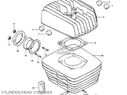 CYLINDER/HEAD CYLINDER - KD175-A4 1979 CANADA