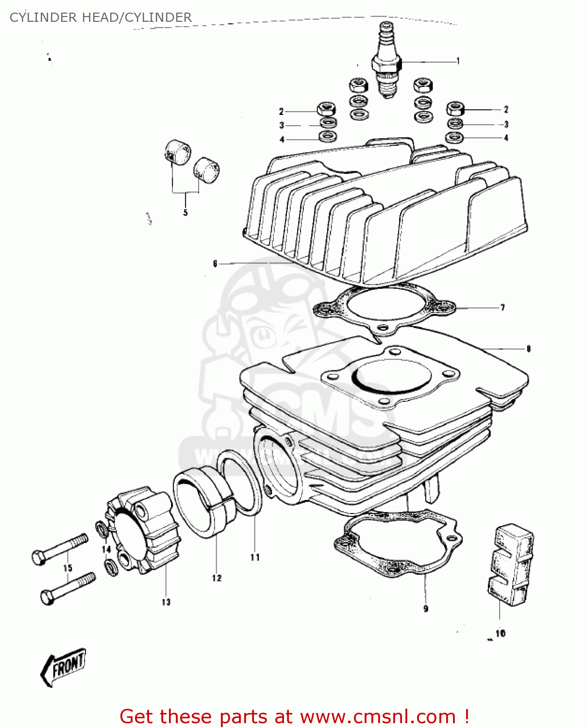CYLINDER HEAD/CYLINDER KD80-A2 KD80 1976
