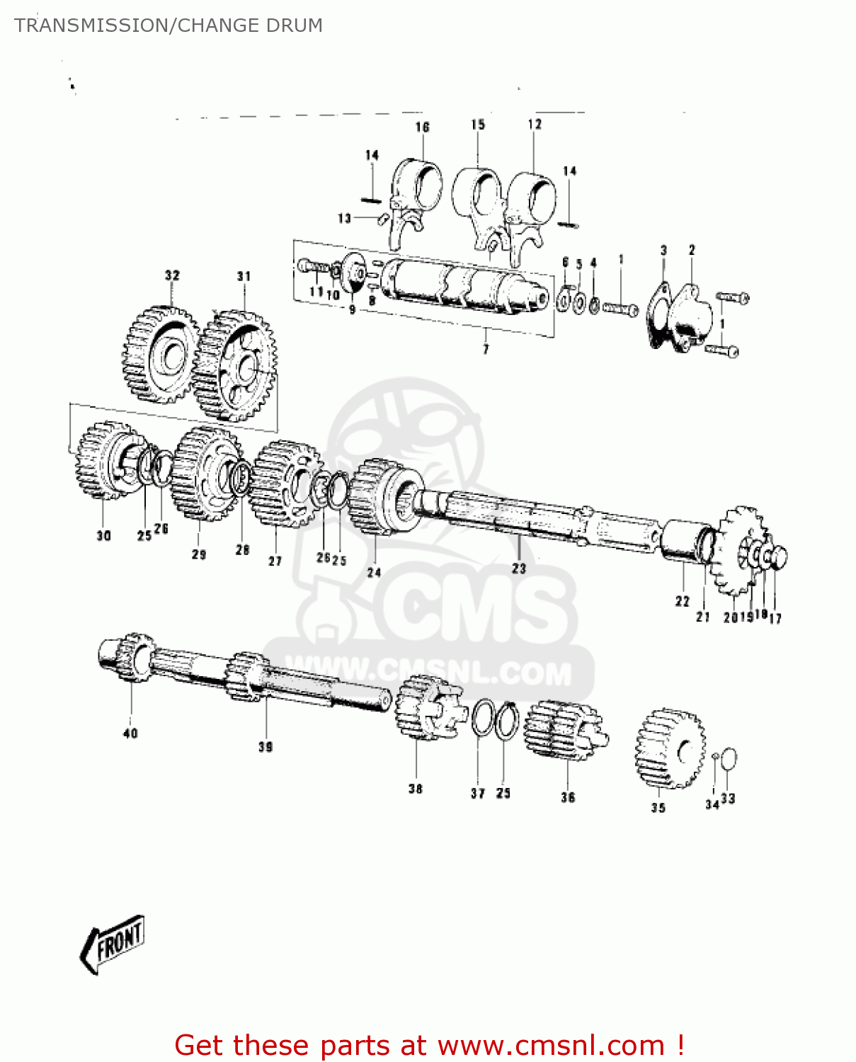 TRANSMISSION/CHANGE DRUM KD80-A2 KD80 1976
