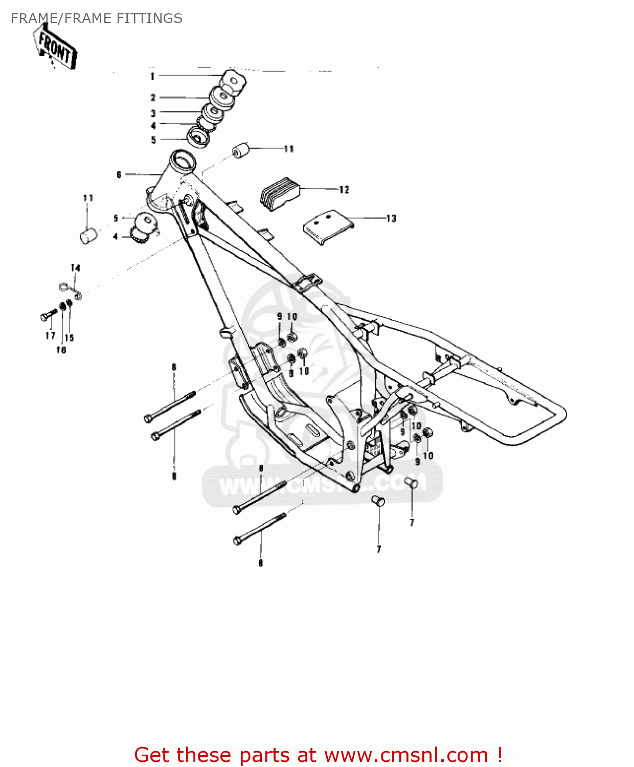 FRAME/FRAME FITTINGS KD80-A2 KD80 1976