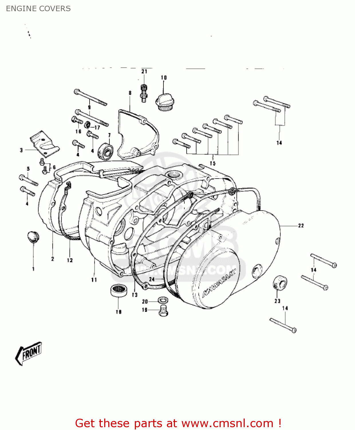 ENGINE COVERS KD80-A2 KD80 1976