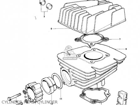 CYLINDER HEAD/CYLINDER - KD80-A2 KD80 1976