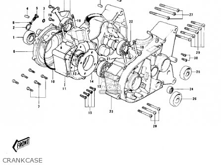 CRANKCASE - KD80-A2 KD80 1976