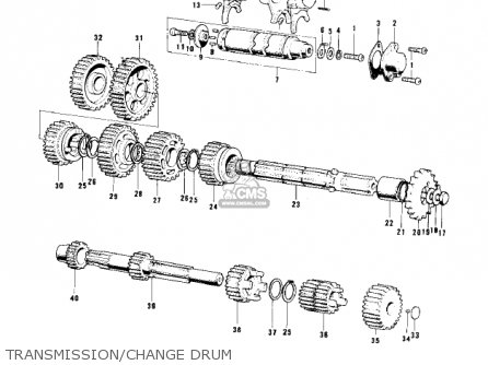 TRANSMISSION/CHANGE DRUM - KD80-A2 KD80 1976