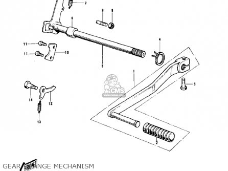 GEAR CHANGE MECHANISM - KD80-A2 KD80 1976