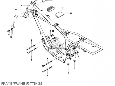 FRAME/FRAME FITTINGS - KD80-A2 KD80 1976