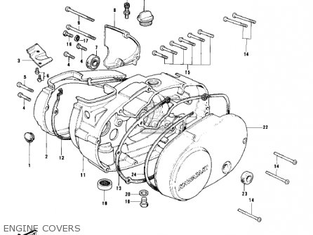 ENGINE COVERS - KD80-A2 KD80 1976