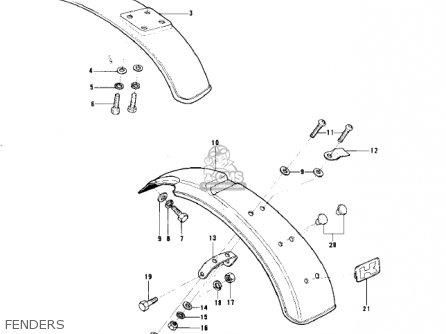 FENDERS - KD80-A2 KD80 1976