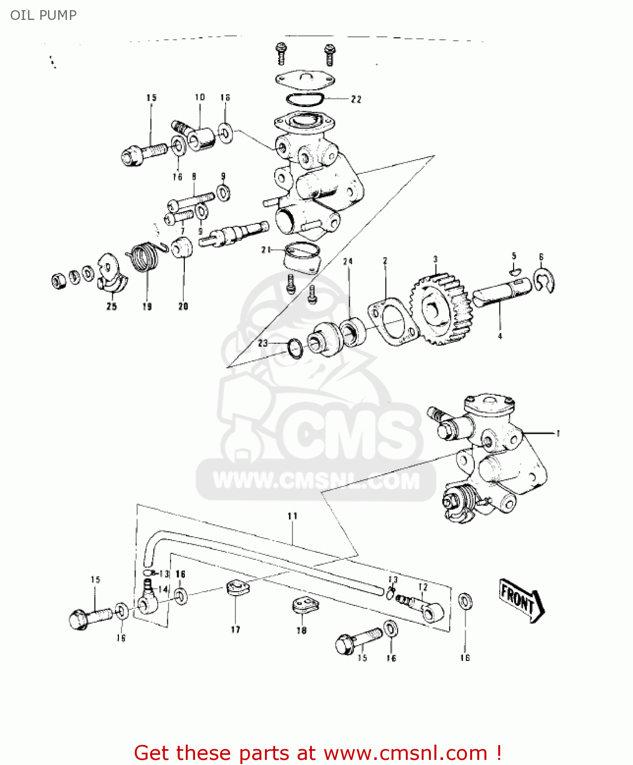 OIL PUMP KD80 KD80 1975