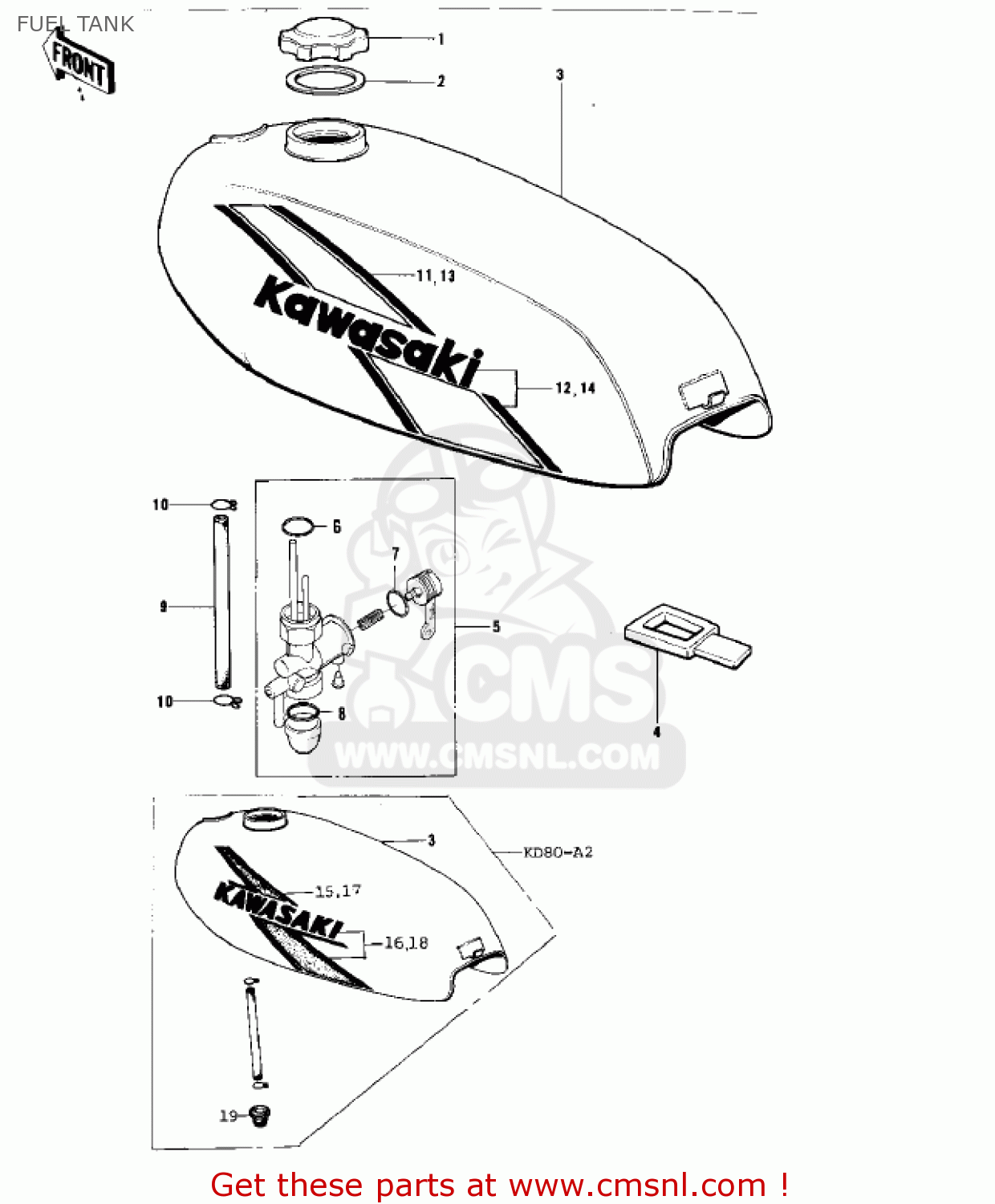 FUEL TANK KD80 KD80 1975