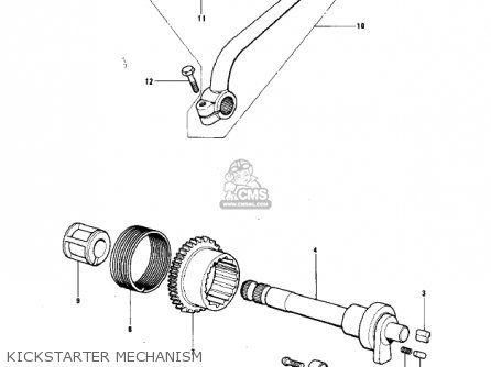 KICKSTARTER MECHANISM - KD80 KD80 1975