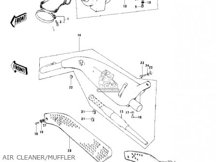 AIR CLEANER/MUFFLER - KD80 KD80 1975