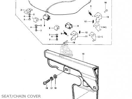 SEAT/CHAIN COVER - KD80 KD80 1975