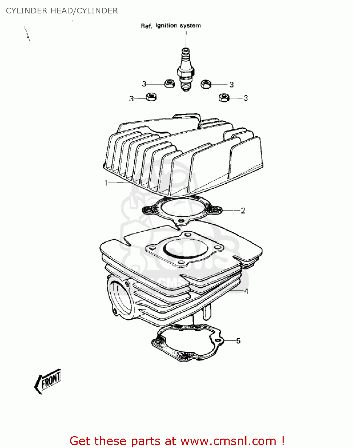 CYLINDER HEAD/CYLINDER KD80-M1 KD80 1980