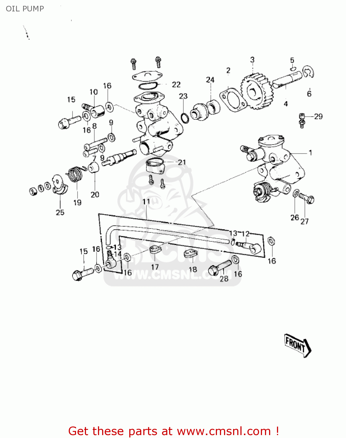 OIL PUMP KD80-M1 KD80 1980