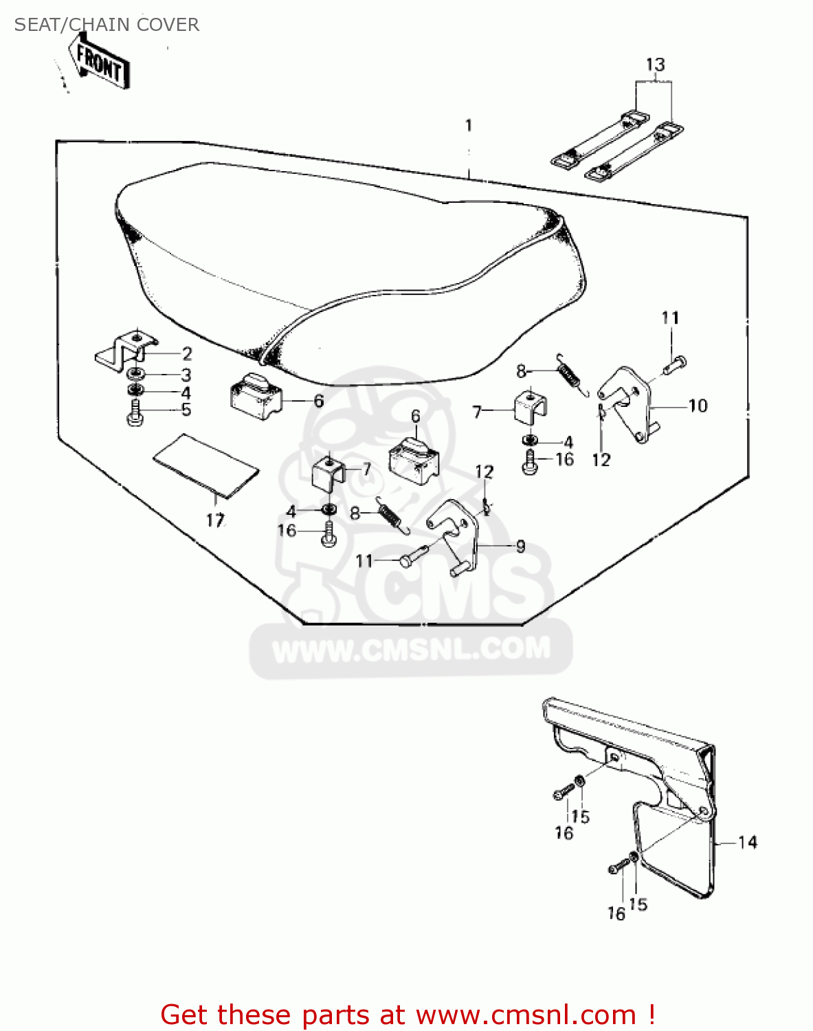 SEAT/CHAIN COVER KD80-M1 KD80 1980