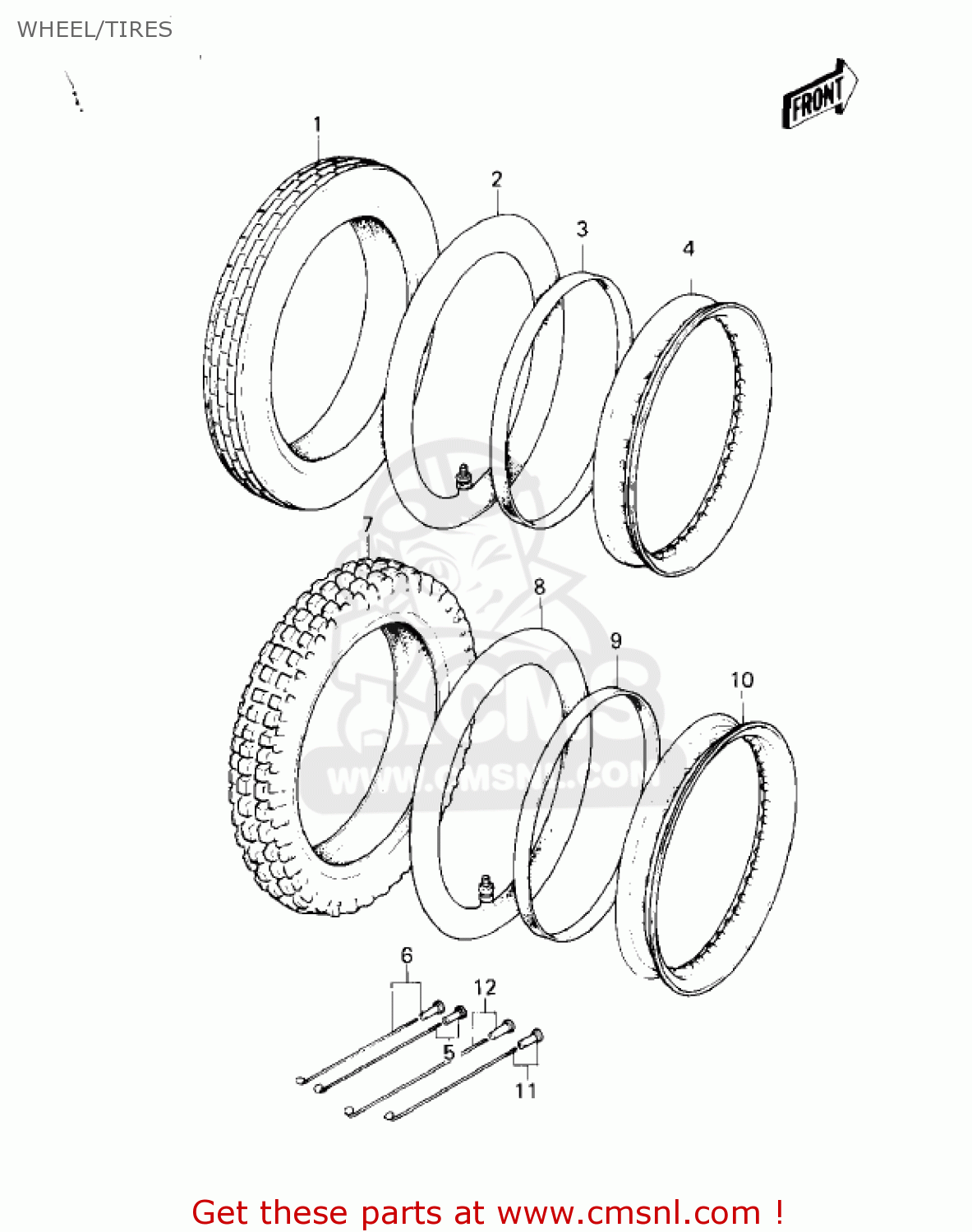 WHEEL/TIRES KD80-M1 KD80 1980