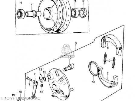 FRONT HUB/BRAKE - KD80-M1 KD80 1980
