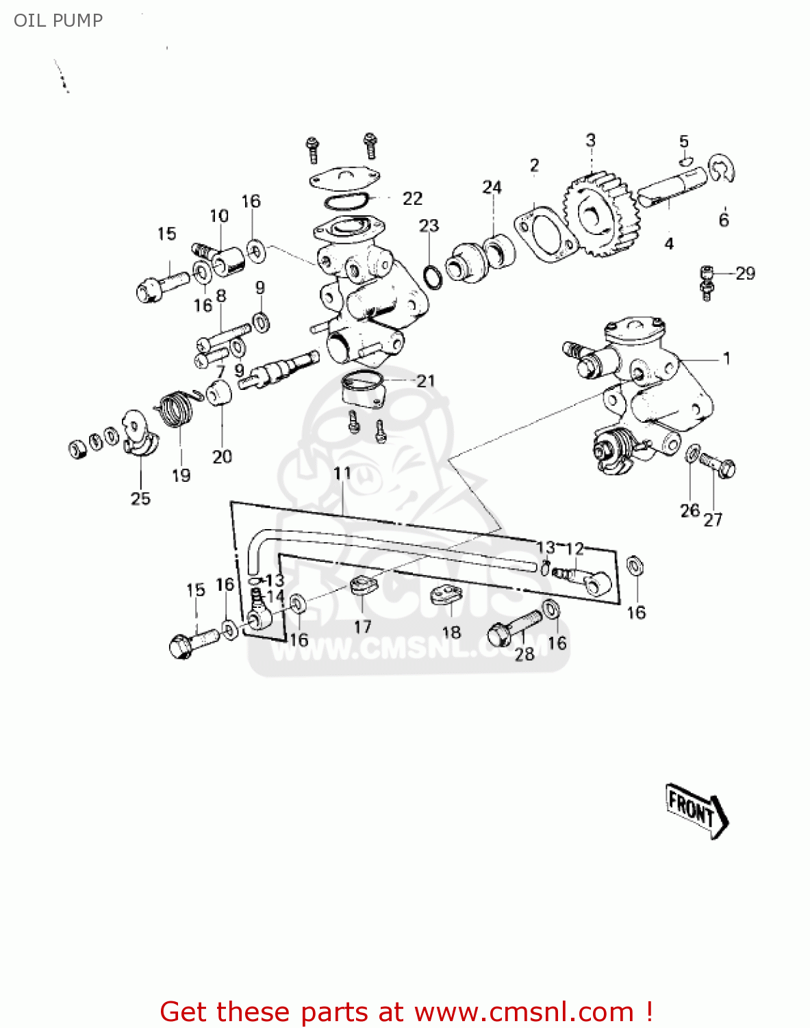 OIL PUMP KD80-M2 KD80 1981
